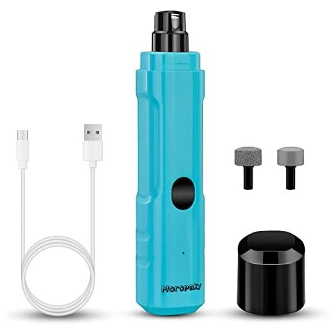 Moropaky Dog Nail Grinder Professional Electric Pet Nail Grinders 2-Speed Rechargeable Pet Nail Trimmer with LED Light Nail Grooming & Grinding for Large Small Medium Dogs & Cats Cover