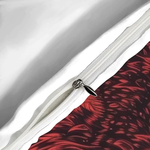 Linge de lit phénix rouge housse de couette 135x200 cm literie 3D single