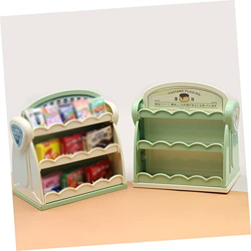 MAGICLULU 4 Pçs Mini Prateleira Móveis Mini Prateleiras De Casa De Bonecas Armário De Exibição De Pa