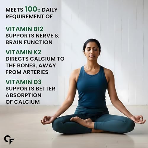 Image of Carbamide Forte Calcium And Vitamin D3 Tablets | Calcium Tablet | Calcium Magnesium Zinc Supplement With Vitamin D3 + K2 MK7 To Support Bones health, Joints & Immunity - Veg 60 Tablets