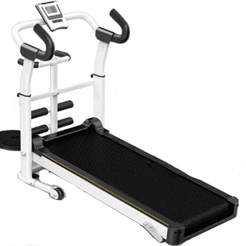 Image of Folding Treadmills Treadmill Home Fitness Mute Widening Foldable Middle Aged and Elderly Walkinghine Home Equipment Indoor Flat