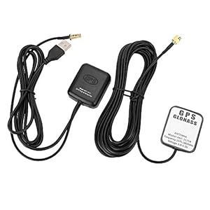 EVGATSAUTO Ersatz-GPS-Antenne und -Empfänger, ANT-1573 Auto-GPS-Signalverstärker Luftantenne Auto-Navigationsempfänger