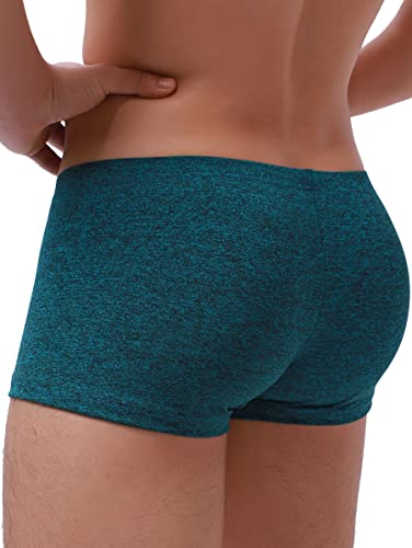 Ikingsky Men's Stretch Bulge Boxer Briefs Sexy U-Hance Pouch Shorts Soft Low Rise Trunk Under Panties For Men (Medium, 7 Pack) #TOP3
