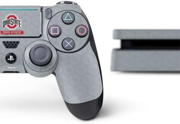 Skinit Decal Gaming Skin Compatible with PS4 Slim Bundle - Officially Licensed Ohio State University Distressed Logo Design