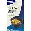 Reynolds Kitchens Air Fryer Liners Disposable, Unbleached Parchment Paper Sheets, 50 Count