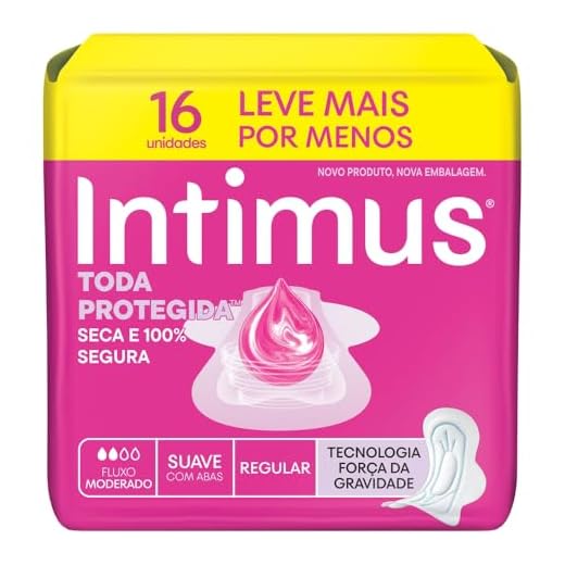 Intimus® Absorvente Tripla Proteção Suave C/Abas- 16 UN