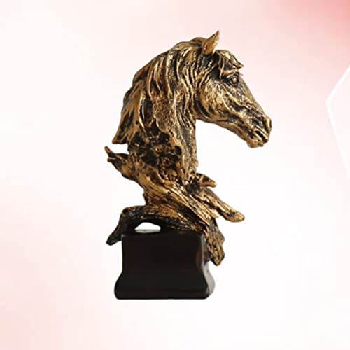 Ornement de table délicat tête de cheval, cadeau idéal pour bureau et salon