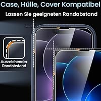 JETech Entspiegelte 9H+ Schutzfolie für iPhone 17e/16e, 2 Stück – Ansicht 8