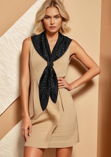 GERINLY Fashion Head Scarf for Women Hair, 35 Inch Square Bandana, 90s Scarf Top Shawl Wraps3