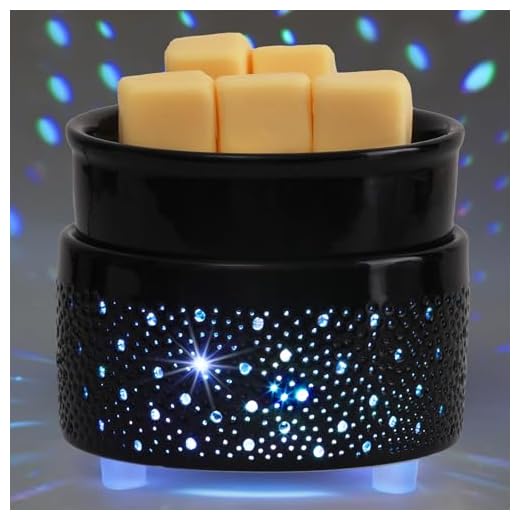 Geronland Wax Melt Warmer for Scented Waxs, Colorful Electric Wax Warmer 3-in-1 Ceramic Candle Wax Melter Heating Plate Wax Burner, Oil Warmer Cute Burner, Home Fragrance, Great Gift