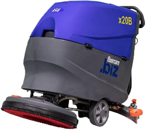 USA-CLEAN Commercial Floor Scrubber Machine - Walk-Behind Battery Auto Tile Floor Cleaner Machine - 20 inch (500mm) Cleaning Path X20B
