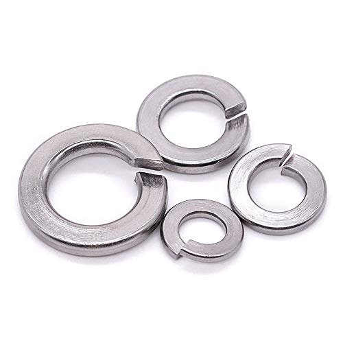M8 Split Lock Washer Spring Lock Washer (8.1-8.68Mm Id), 304 Stainless Steel 18-8, Bright Finish, Pack Of 100 #TOP3