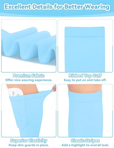 Image of Olreco Kids Soccer Socks Toddler Baseball Socks 3D Heel Youth Softball Sock for Girls Boys Football Accessories Cotton