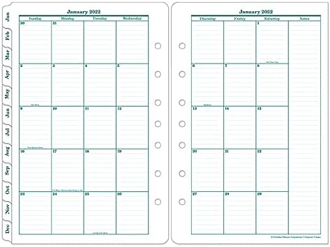 FranklinCovey - Original Planner | 2-Page Per Day - Ring-Bound (Classic, Jan 2022 - Dec 2022)