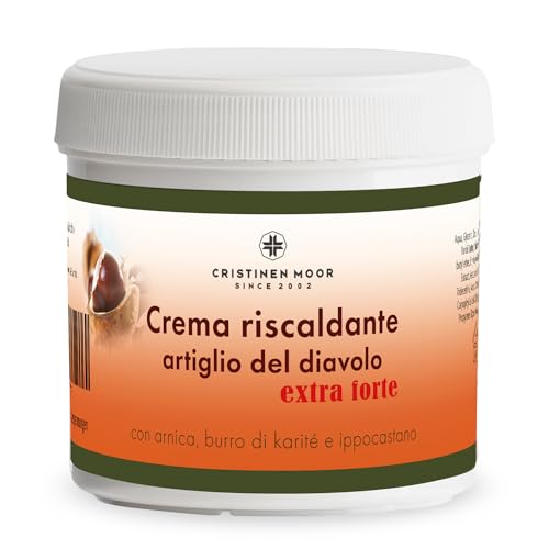 CristinenMoor │Artiglio Del Diavolo Forte | 200ml | Crema Riscaldante all'Artiglio Del Diavolo Extra Forte | Unguento Riscaldante per Collo e Spalle | Per Tensioni