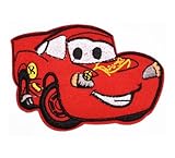 SPORTS CAR Iron On Patch Applique Embroidered Children Motif Cartoon Decal 3.5 x 2.5 inches (8.8 x 6.3 cm)