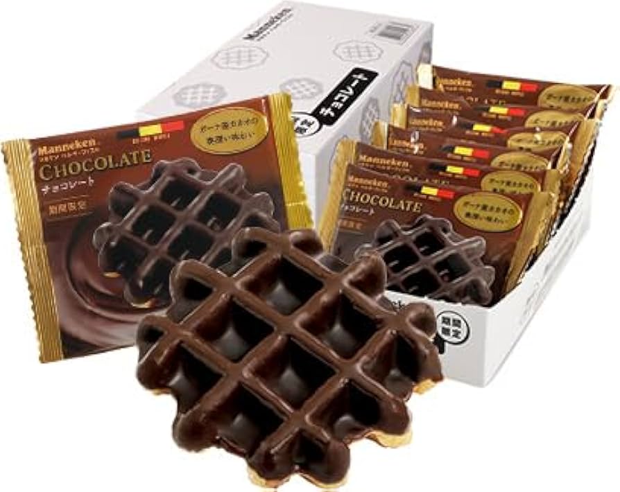 Amazon.co.jp: マネケン ワッフル チョコレート 6個入り