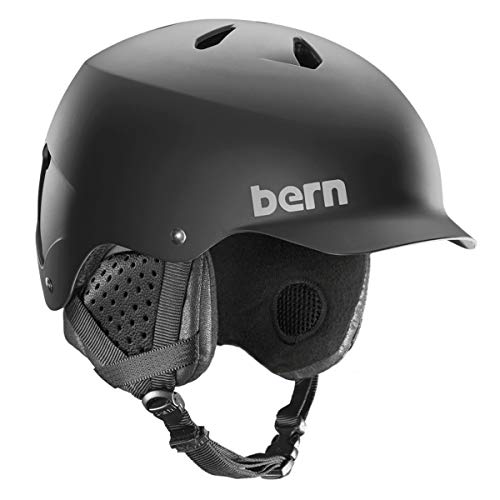 Bern, Winter Watts EPS Snow Helmet, Matte Black with Black Liner, Large