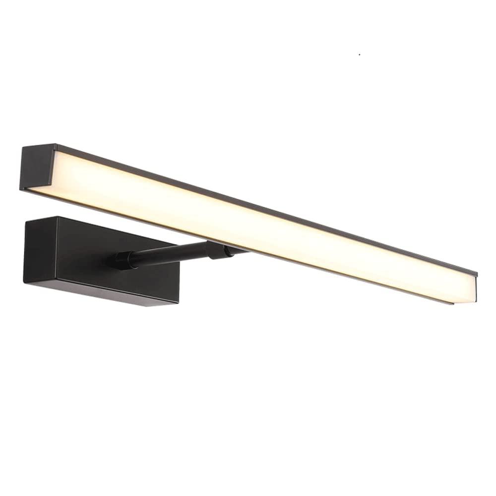 Lampe de Miroir de Salle de Bain LED Télescopique et Éclairage Avant de Miroir Réglable