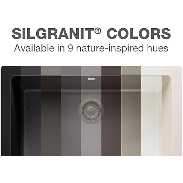 BLANCO, Cinder 441600 DIAMOND SILGRANIT 40/60 Double Bowl Undermount Kitchen Sink with Low Divide, 32 X 21