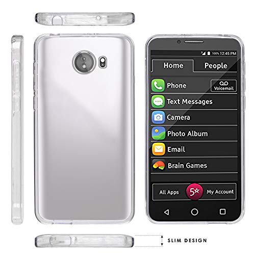 Beyond Cell Compatible With Greatcall Jitterbug Smart2 (5.5” Screen) Smartphone Compatible With Seniors/Phone Skin Case Slim #TOP1