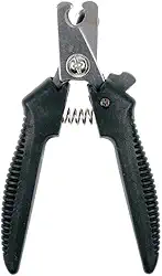 Alicate para Cortar Unhas de Animais de Estimação Pet, Gato, Cachorro, 12 cm, Vermelho ou Preto (Preto)