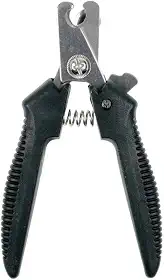 Alicate para Cortar Unhas de Animais de Estimação Pet, Gato, Cachorro, 12 cm, Vermelho ou Preto (Preto)