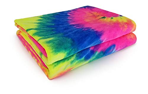 Royal Comfort One Of A Kind Tie Dye Beach Towels Done By Hand. [Two Towels] The Real Deal! Don’t Settle For Printed Tie Dye! 30X60 11.5 Lbs Per Dz Weight Beach Towel. 100% Cotton As Towels Should Be! #TOP3