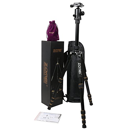 ZOMEI Z699 Magnesium Aluminiumlegierung Reise Kamera Stativ mit Kugelkopf für Canon, Sony, DSLR – Bild 3