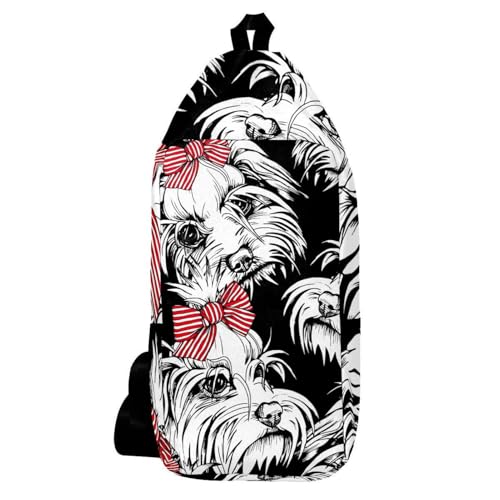 Sac à dos bandoulière chiot maltais voyage randonnée sac de sport mixte