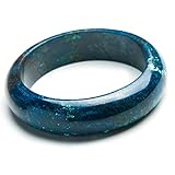 Genuine Natural Green Chrysocolla Malachite Gemstone Fashion Crystal Bangle Inner Diameter 60mm