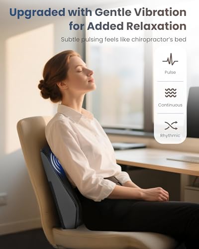 COMFIER Masajeador cervical con calor, masajeador shiatsu, masajeador de espalda amasador 4D, alivio del dolor muscular de cuello, espalda, piernas, regalos para hombres, mujeres - imagen 6