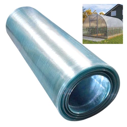 Polycarbonat Dachplatte 0.8mm Ersatz Verkleidungspaneele UV-Schutz wasserdichte Gewächshausplatte for Balkon, Fenster, Carport(1.2x3m)