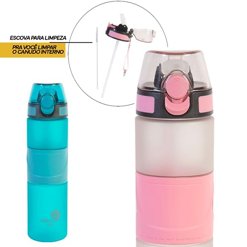 Garrafa Tritan 750ml Rosa