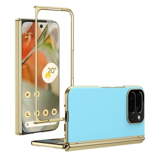 gѓdbptBP[X For Google Pixel 10 Pro Fold 2025 Plating Case with Screen Protector Hinge Case,Drop Protection, Scratch Resistant 