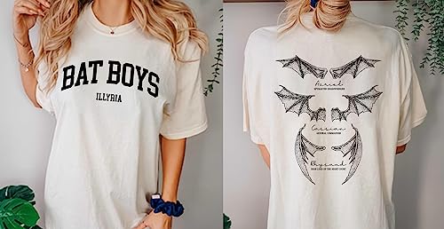 Bat Boys Shirt - Illyrians of The Night Court Shirt, Acotar A Court of Thorns and Roses 2 Sided Shirt2
