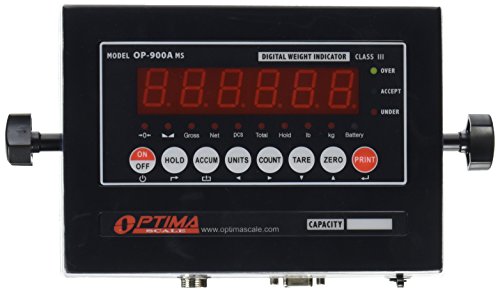 Indicador de peso digital Optima Scales OP-900A-01 IP65