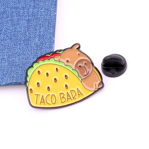 Image of Funny Capybara Brooch Gifts for Animal Lovers Enamel Pins