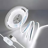 Luces LED para Cuarto en Tira COB de 5 Metros, Tira de LED de Alto Brillo, con 1600 LEDs por Rollo, Tira de LED COB...