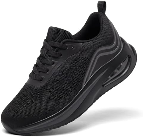 Myzmnk Damen Laufschuhe Atmungsaktiv Turnschuhe Leicht mit Luftpolster Sneaker Bequem Freizeitschuhe rutschfest Joggingschuhe Gym Fitness Running Shoes Women
