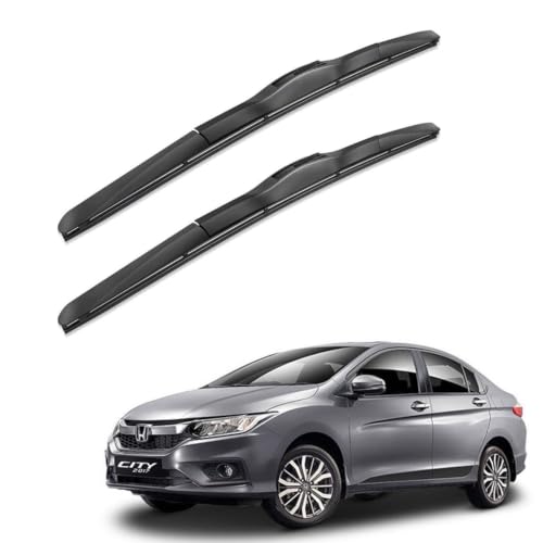 Image of Oshotto Frameless (O.E.M Type) Wiper Blades Compatible with Honda City (24 inch / 14 inch)