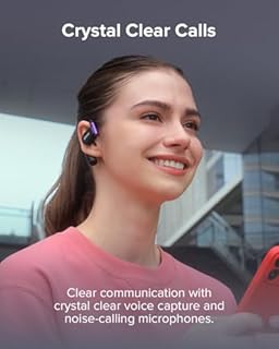 Cleer ARC II Gaming Open Ear Headphones, True Wireless Ear Buds with Dual Mic, Sweat Resistant, Multi-Point Connect, 35 Hrs Playtime, Secure Fit, Bluetooth 5.3 Earbuds, Preset EQs, Black