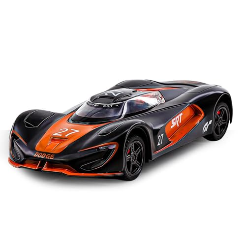 Image of Dodge SRT Tomahawk Sport Model Car 1:32 Scale Exclusive Alloy Metal Pull Back Die-cast Car Toy with Openable Doors & Light Music Boys Toys for Kids【Colors as Per Stock】