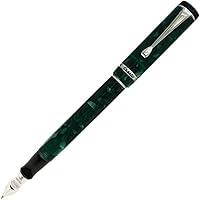 Vista 18 de Conklin Duragraph - Pluma estilográfica Forest Green - Punta redonda, elegante herramienta de escritura para caligrafía y firmas Verde bosque