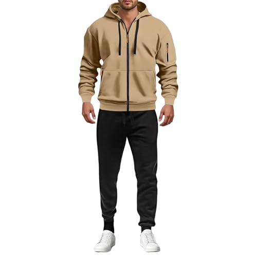 Freizeitanzug Herren Trainingsanzug Jogginganzug Herren Y6K Baumwolle Einfarbig Tracksuit mit Kapuze Warme Gym Atmungsaktiv Sportanzug Zip Taschen Luftige Bequem Fit Freizeitanzug Tracksuit Baggy Freizeitanzug Herren Trainingsanzug Jogginganzug Herren Y6K Baumwolle Einfarbig Tracksuit mit Kapuze Warme Gym Atmungsaktiv Sportanzug Zip Taschen Luftige Bequem Fit Freizeitanzug Tracksuit Baggy