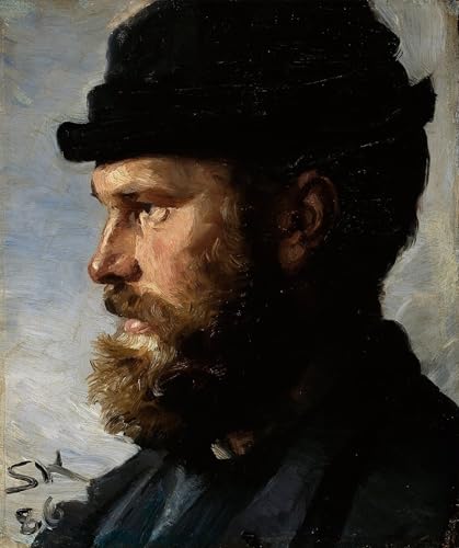 Impression prints toile Michael Ancher poster abstrait decoration salon moderne 60x90