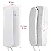 Maxmartt 2 Pcs Wired Intercom Phone AC DC Two Way Intercom Doorphone Home Room Intercome Phone Indoor Telephone Audio Non-Visual Interphone for Villa Home Office