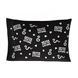 Franco Collectibles Beetlejuice Movie Beauty - Funda de Almohada de satén Sedoso estándar de 20 x 30 Pulgadas, para Cabello y Piel (Producto Oficial)