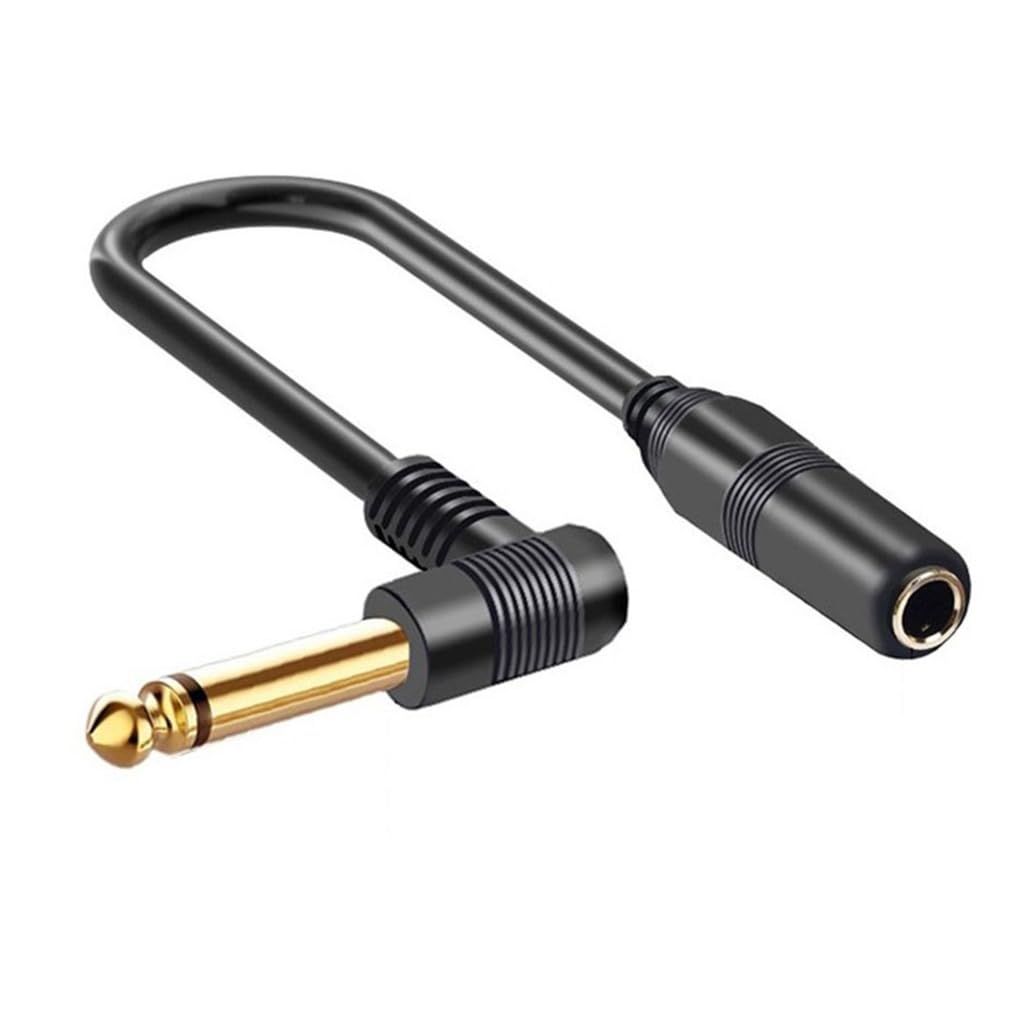 Elnwnnkc 1/4inch Stereo Splitters Cable,1/4Inch 6.35mm Stereo Male to 1/4Inch 6.35mm Female GoldPlated