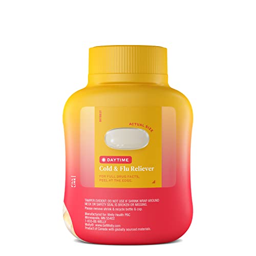 Welly Remedies | Otc Daytime Cold & Flu Reliever Medicine | Pain/Fever Reducer, Cough Suppressant, Expectorant, Nasal Decongestant | Acetaminophen, Dextromethorphan Hbr, Guaifenesin, Phenylephrine Hcl #TOP3